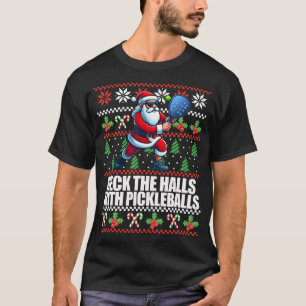 Camiseta Pickleball de Natal Feio dos Halls