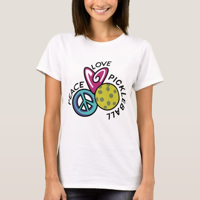 Camiseta Pickleball de Paz e Amor (Frente)