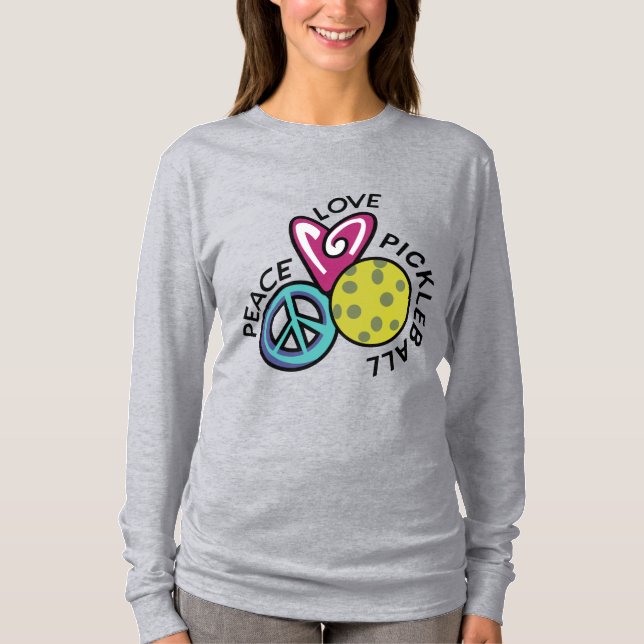 Camiseta Pickleball de Paz e Amor (Frente)