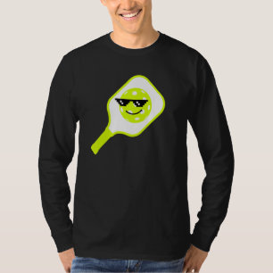 Camiseta Pickleball De Pixel De 8 Bits Com Óculos De Sol