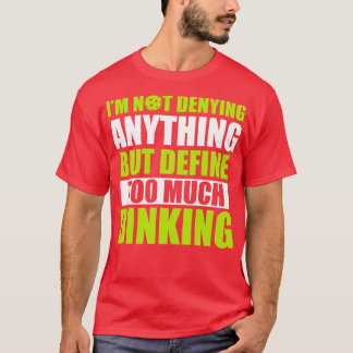 Camiseta Pickleball Demasiado Jantar Pickleball Citação Eng