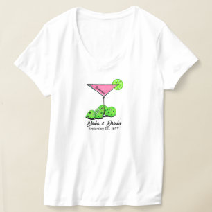 Camiseta Pickleball Despedida de Solteira Dinks & Drinks Pe