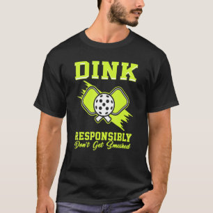Camiseta Pickleball Dink Não Passe Homens Esmagados