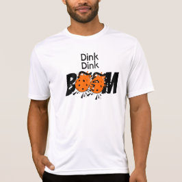Camiseta Pickleball Dinking Orange Bombas Dink Dink Boom