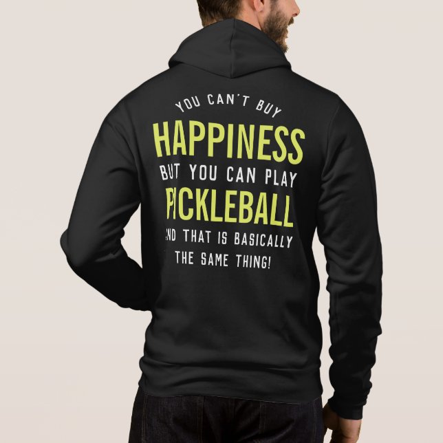 Camiseta Pickleball é Felicidade Engraçado Presente de Pick (Verso)