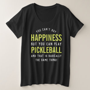 Camiseta Pickleball é Felicidade Engraçado Presente de Pick