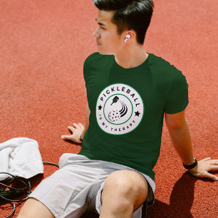 Camiseta Pickleball É Minha Terapia - Amante Engraçado de P