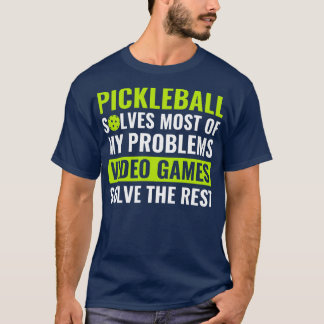 Camiseta Pickleball e Videos games Pickleball Citação Engra