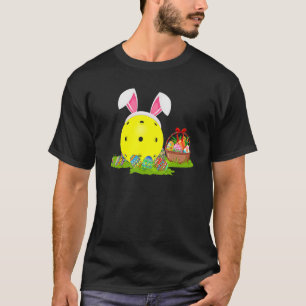 Camiseta Pickleball Easter Ovo Caçando Ervas De Pickleball