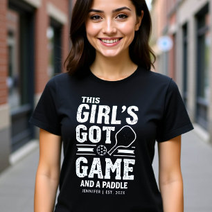 Camiseta Pickleball Engraçado Dizendo Rapariga Presente Per