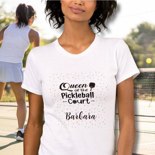 Camiseta Pickleball Gal Queen da Corte Bella+Canvas (Criador carregado)