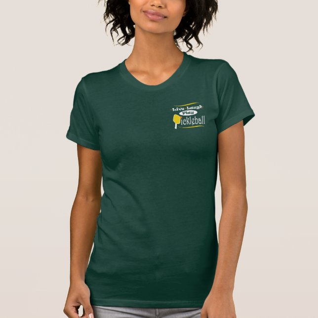 Camiseta Pickleball Gift Live Ria Tocar Bola de Picles (Frente)
