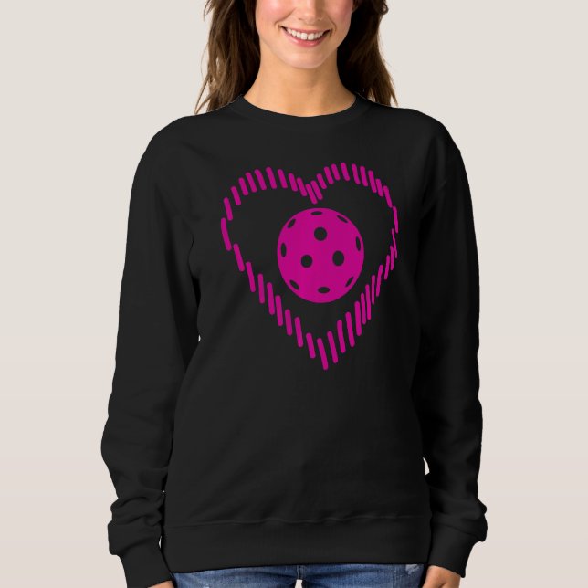 Camiseta Pickleball Heart For Pickleball Girls Women (Frente)