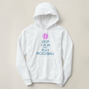 Camiseta Pickleball Hoodie: Fique Calmo e Jogue Pickleball