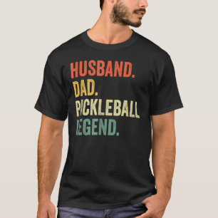 Camiseta Pickleball Husband Legenda do Pai Vintage Da Pai