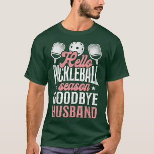 Camiseta Pickleball Husband Wife Casamento Hello Pickleball