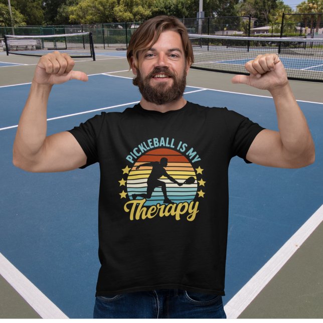 Camiseta Pickleball is my Therapy funny Pickleball (Criador carregado)