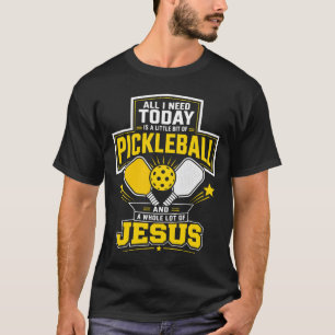 Camiseta Pickleball Jesus Fé Esportes Jogador Quadra Remo