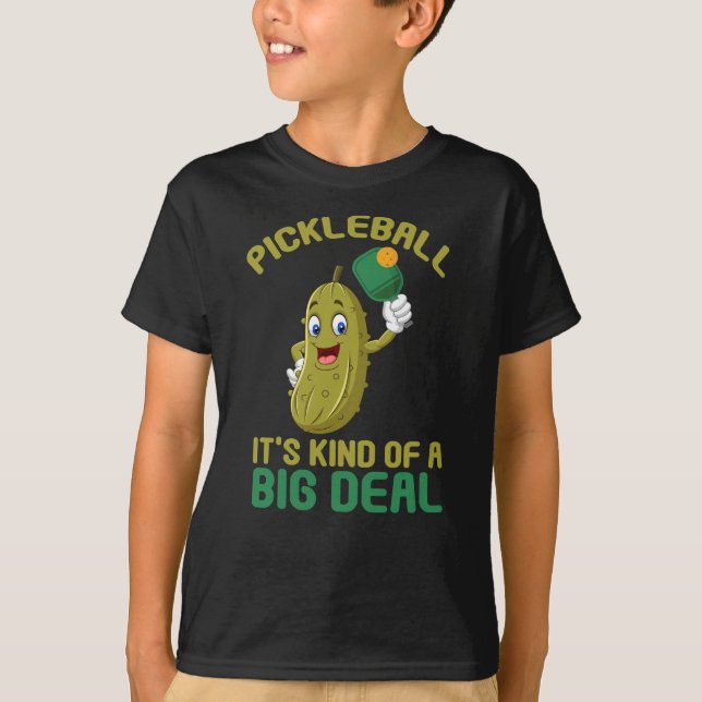 Camiseta Pickleball Kid Big Deal Pickles Esporte (Frente)