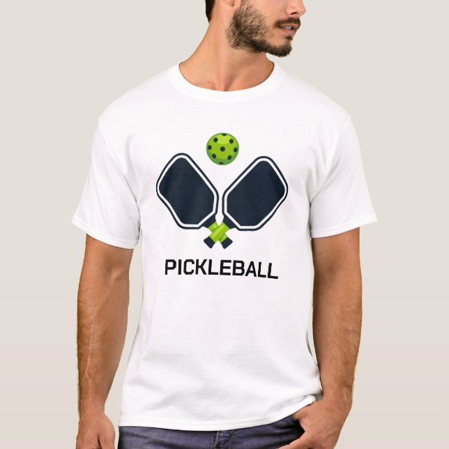 Camiseta Pickleball legal Estilizado com Paddles e Ball Pic (Frente)
