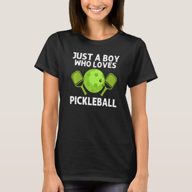 Camiseta Pickleball legal Para Meninos Pickle Pickle Paddle (Frente)