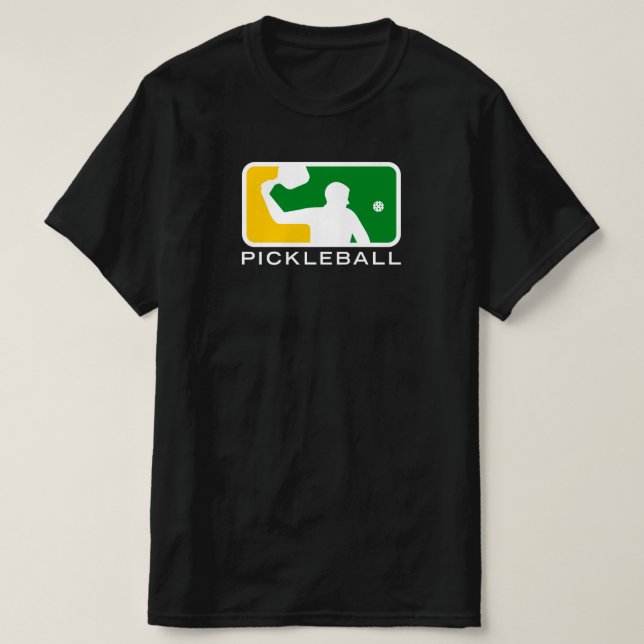 Camiseta Pickleball: Liga Principal (Verde/Branco) (Frente do Design)