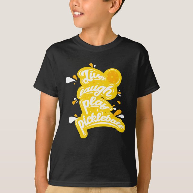 Camiseta Pickleball - Live Laugh Play Pickleball (Frente)