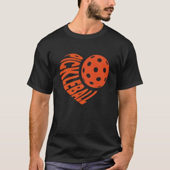Camiseta Pickleball Love Heart Happy Valentineu2019s Day Me (Frente)