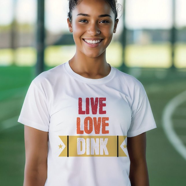 Camiseta Pickleball Lovers Live Love Dink (Criador carregado)