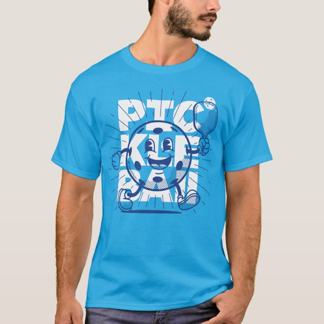 Camiseta PICKLEBALL MASCOT por PickleballPlayerz (Frente)