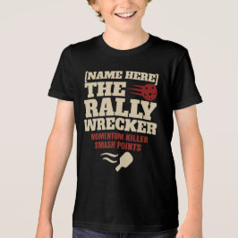 Camiseta Pickleball Nome Personalizado O Destruidor de Rall