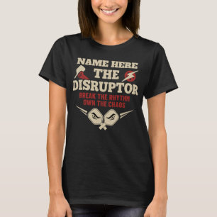 Camiseta Pickleball Nome Personalizado O DISRUPTOR
