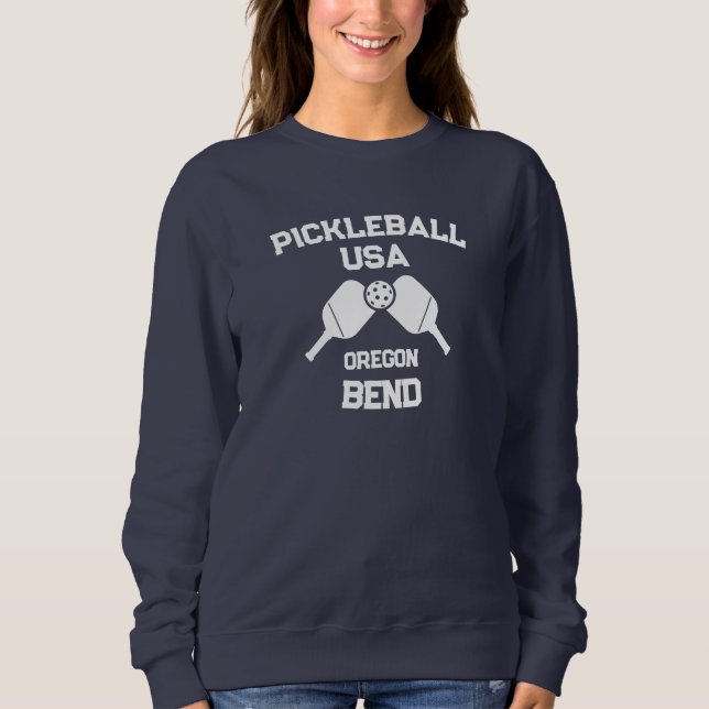 Camiseta Pickleball Paddle & Ball Bend Oregon EUA Personali (Frente)