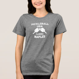 Camiseta Pickleball Paddle Ball Nápoles Flórida EUA Persona