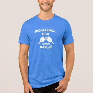 Camiseta Pickleball Paddle Ball Nápoles Flórida EUA Persona