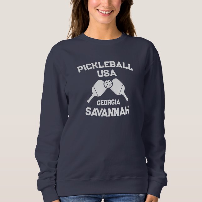 Camiseta Pickleball Paddle & Ball Savannah Georgia Personal (Frente)