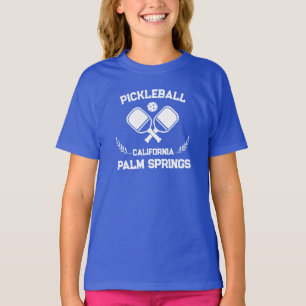 Camiseta Pickleball Paddle Palm Primaveras Califórnia Perso