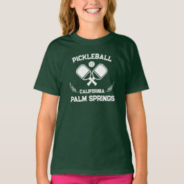 Camiseta Pickleball Paddle Palm Primaveras Califórnia Perso