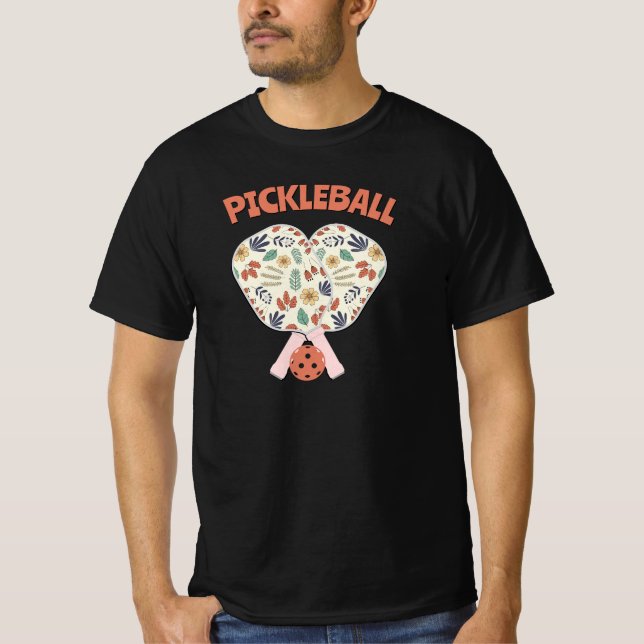 Camiseta Pickleball Paddle Shirt – Funny Floral Gift (Frente)