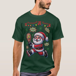 Camiseta Pickleball Papai Noel Natal