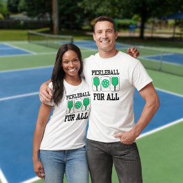 Camiseta Pickleball para todas as planadoras e esferográfic