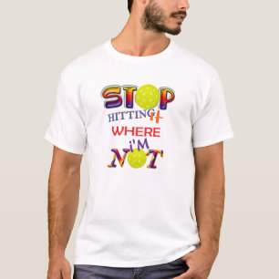 Camiseta Pickleball: Pare de bater na bola