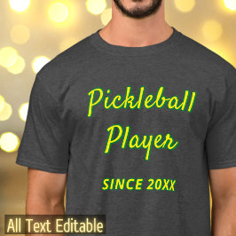 Camiseta Pickleball Personalizado ou Adicionar seu Texto Pe