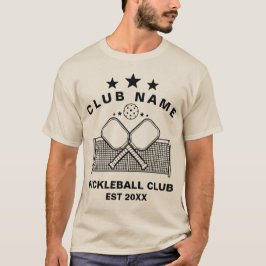 Camiseta Pickleball Personalized Club Name