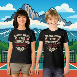 Camiseta Pickleball Personalized Name The Disruptor