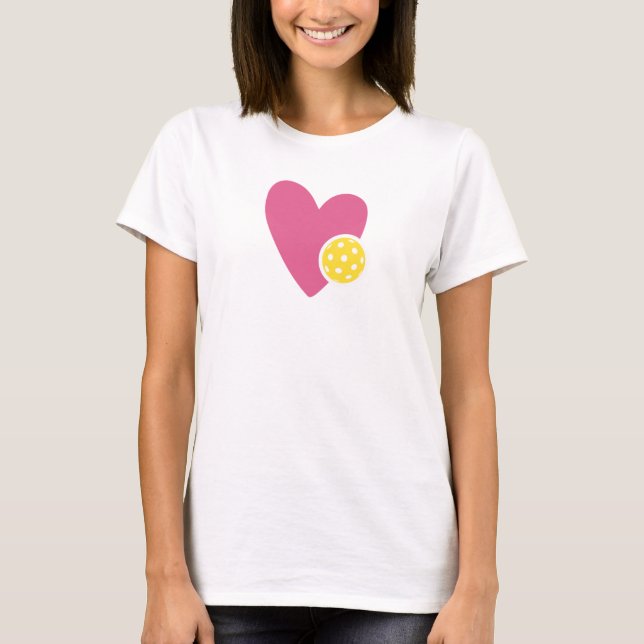 Camiseta Pickleball Pickleball para Mulheres (Frente)