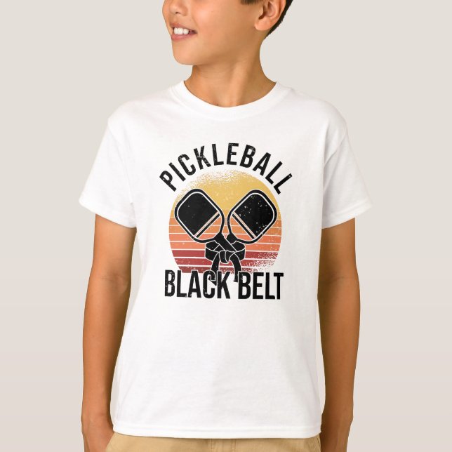 Camiseta Pickleball Player Hobby Pickleball Black Strap (Frente)