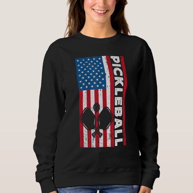 Camiseta Pickleball Player Paddle Men Paddleball EUA Americ (Frente)