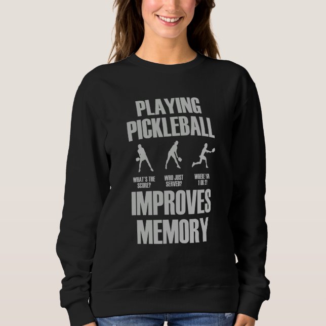 Camiseta Pickleball Player Playing Pickleball Improves Memo (Frente)