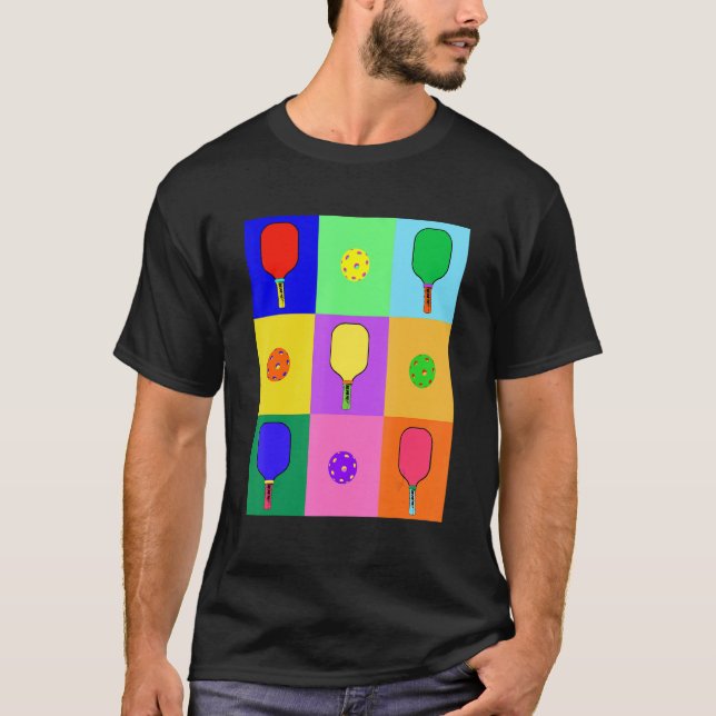 Camiseta Pickleball Pop Art (Frente)